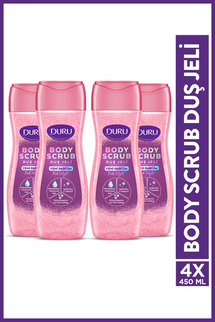 Body Scrub Pink Delight Duş Jeli 4x450ml