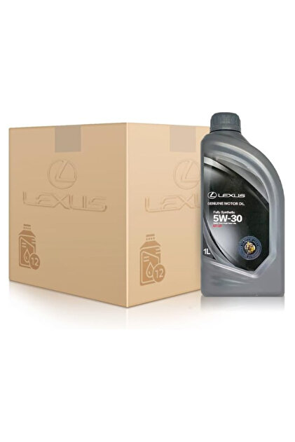 Lexus 5W30 Fully Synthetic Engine Oil - API SP (12-pack * 1 liter) Made in Saudi Arabia