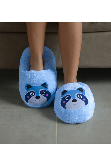 Pabtex Plush Patterned Indoor Warm Design Slippers