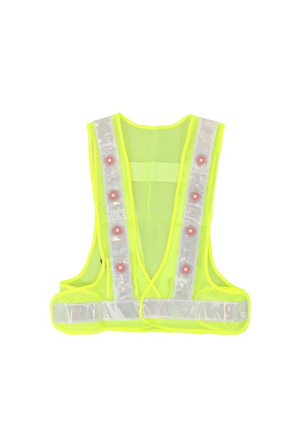 Vesta Reflectorizanta cu LED, BSP Guard, Verde, Marime Universala