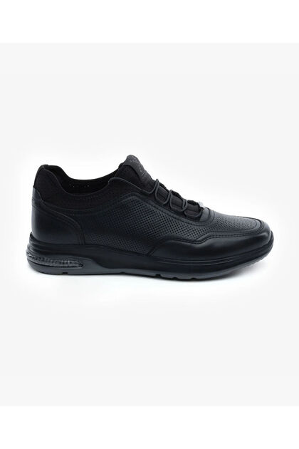 Greyder Erkek Siyah Hakiki Deri Sneaker Ayakkabı 5Y1UA18231