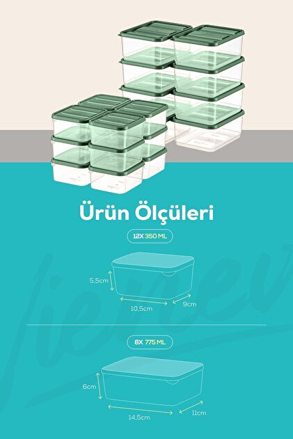 OUTLET商品♠ BASSOLS 4点セット モンドリアン　グリーン WD Vienev 20'li Buzdolabı Düzenleyici Organizer Mikrodalgaya Uygun