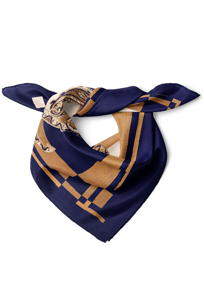 Horse and Ethnic Pattern Scarf Bandana 50X50 cm