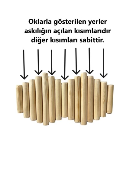 Duvar Askılığı Elbise Askılığı Portmanto Duvara Monte Askılık Iskandinav Model Açık Ceviz