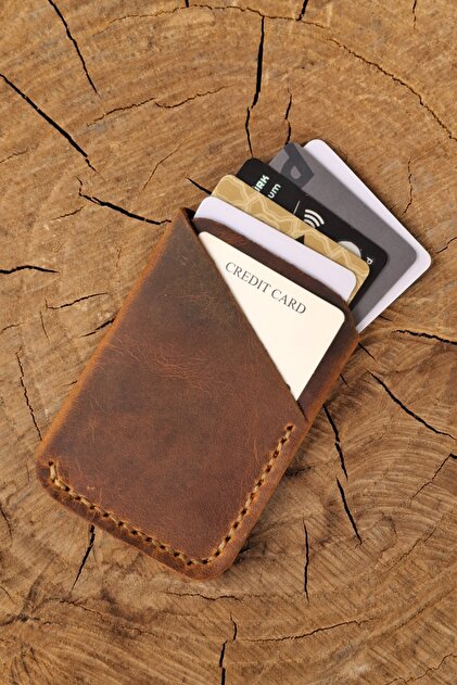Taba Men's Card Holder Super Slim Card Holder Genuine Leather Handmade Business Card Holder Slim Card Holder