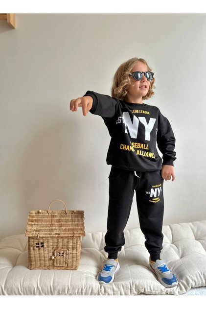 Yigit Butik Printed Boy's Suit