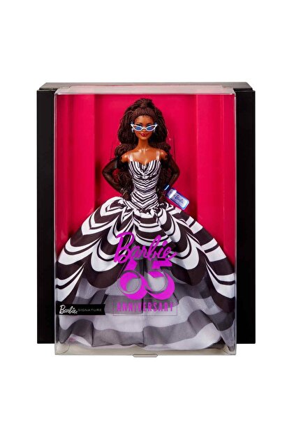Mattel Orjinal Barbie Mavi Safir 65. Yıl Dönümü Bebeği ESMER