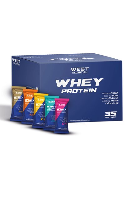 Whey Protein Powder 35 Sachets 1050Gr 5 Mixed Flavors
