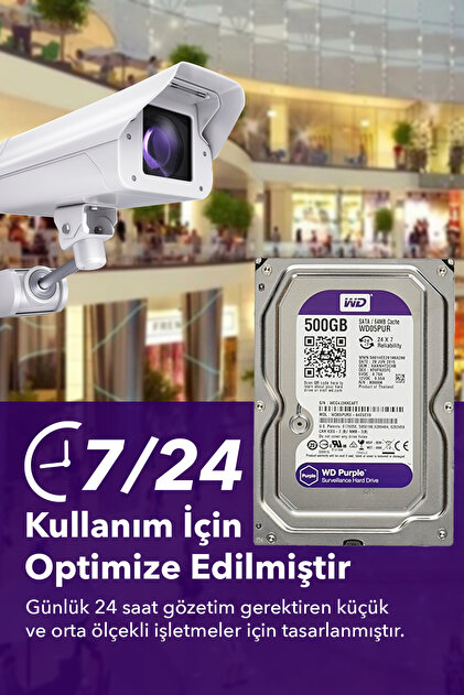 WESTERN DIGITAL Wd Purple 500 Gb 3.5