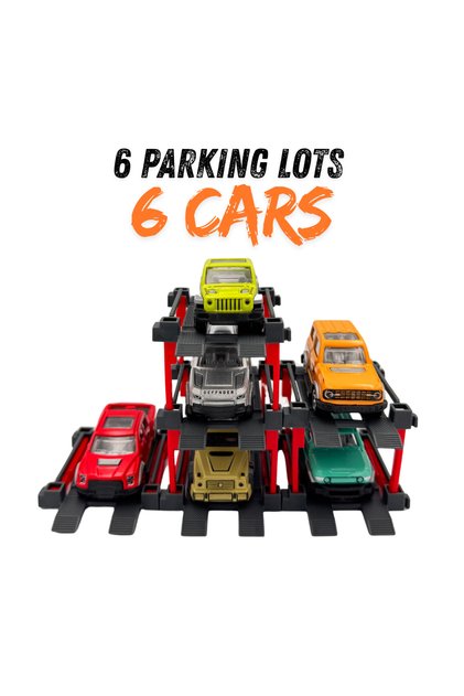 DIY Parking Garage Build 6 Cars high quality for kids above 3 years