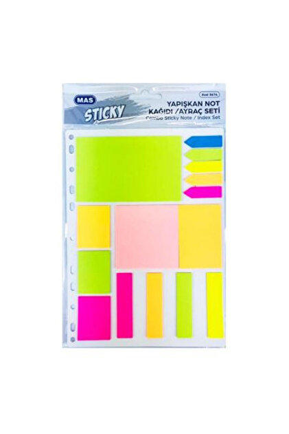 Combo Sticky Note Paper Mixed Set 18S 3674