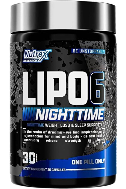 Nutrex Lipo 6 Nighttime Fat Burner Sleep Aid Weight Loss