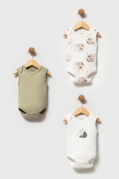 Baby Baby Panda Theme 3-Piece Athlete Badi Set Green 16009
