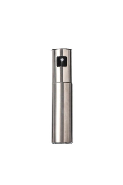 Pulverizator de ulei și oțet, oțel inoxidabil, 100 ml, reîncărcabil, 18,3 x 4,3 cm, argintiu
