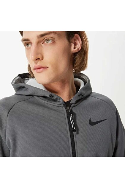 Nike Pro Therma-FIT Sphere Hoodie Full-Zip Erkek Gri Ceket DD2124