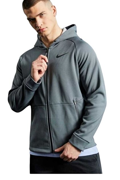 Nike Pro Therma-FIT Sphere Hoodie Full-Zip Erkek Gri Ceket DD2124
