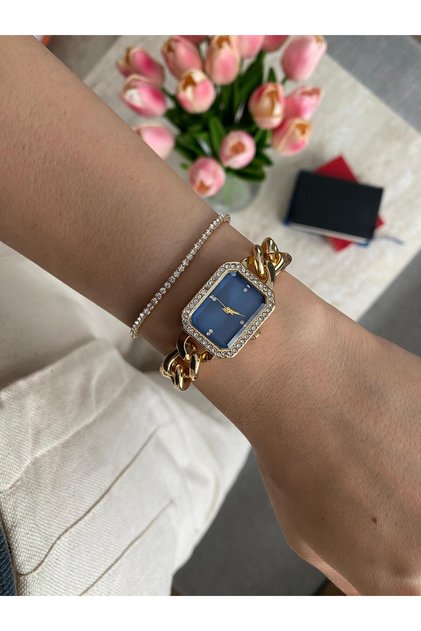 Case Chain Cord with Stones New Season Wrist Watch