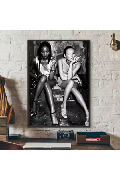 Kate Moss 1974 Estetik Moda İkon Duvar Dekor Modern Çerçevesiz Poster