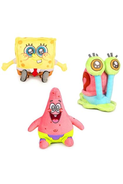 SÜNGER BOB VE ARKADAŞLARI PELÜŞ OYUNCAK BEBEK 22 CM 3'LÜ SET