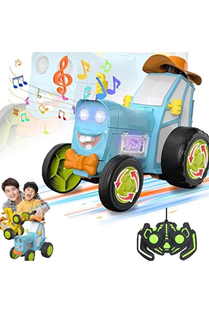 Tıfıl Toys Oyuncak Turkuaz Dans Eden Çılgın Traktör - Kumandalı