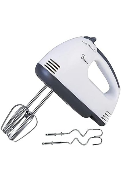 Electric Hand Mixer with 5 Speed Settings – Lightweight Egg Beater, Cream Whipper & Dough M