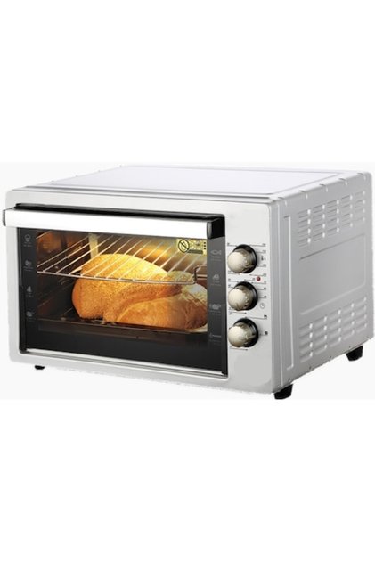 Cuptor electric 1800 W, capacitate 40 l, termostat, cronometru, tăvi + grătar, gri