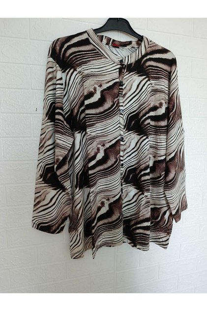 1. Quality, Full Summer, Buttoned, Long Sleeve, Large Size, Viscose Shirt