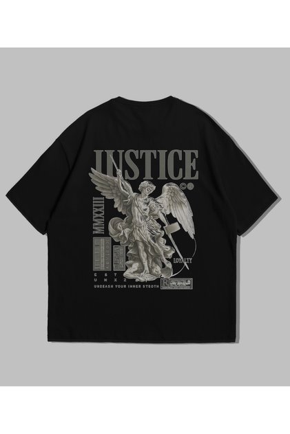 Unisex Justice Printed Comfortable Teen Oversize T-Shirt