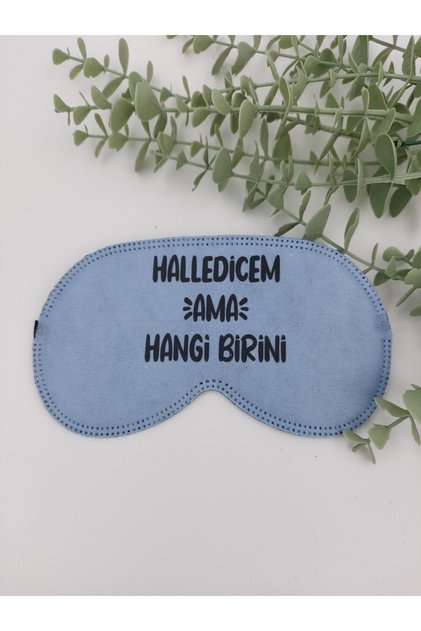 Halledicem But Which One Sleep Tape Eye Patch مطبوعة من القطن للسفر أثناء النوم