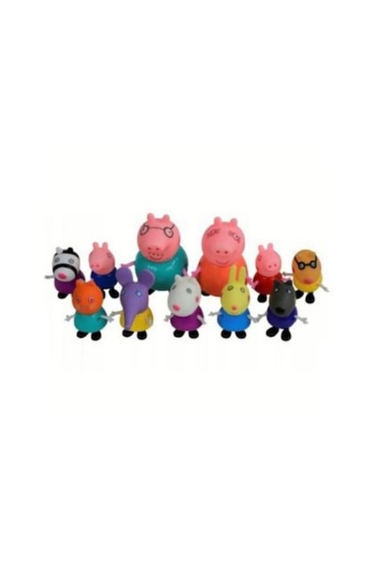 Set 11 figurine Peppa Pig, multicolore