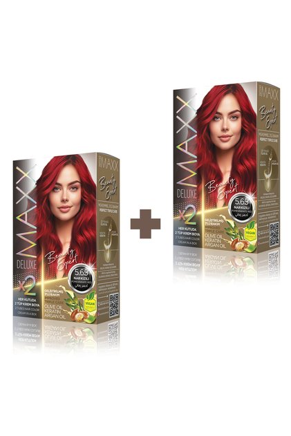 2'li Beauty Expert Set Saç Boyası 5.65 Nar Kızılı
