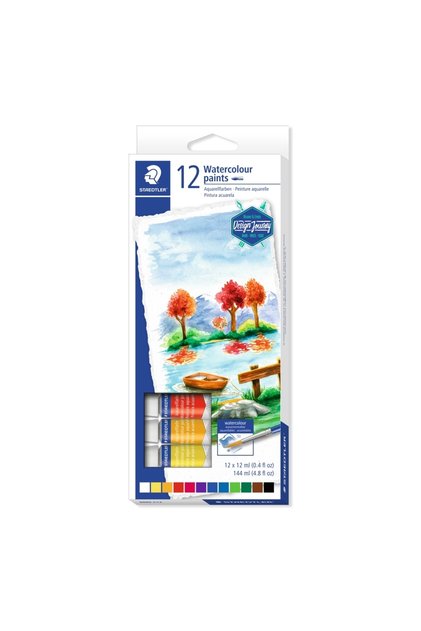 Set vopseluri pe baza de apa Staedtler, 12 culori