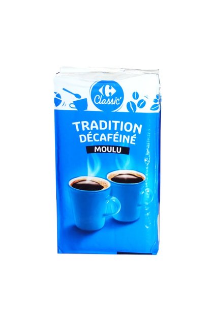 Cafea macinata Tradition decofeinizata, vidata, 250 G