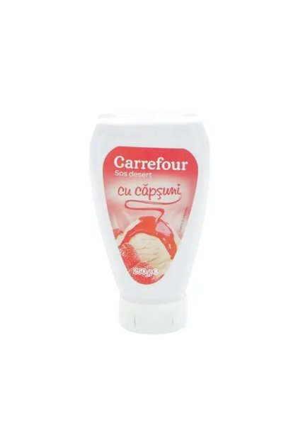 Sos desert cu capsuni Carrefour, 250g