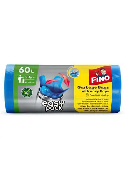 Saci menajeri Fino Easy-Pack, 60L, 20 bucati