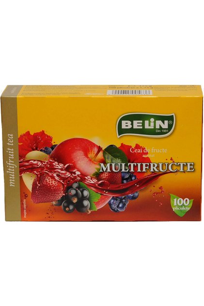 Ceai Multifructe, 100 plicuri, 200g