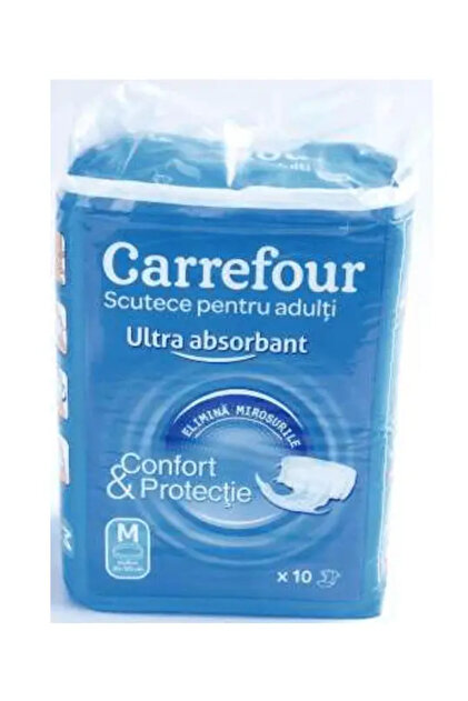 Scutece pentru adulti marimea M, Carrefour, 10buc