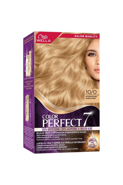 Vopsea de păr permanentă Wella Color Perfect Blond Platinat 10/0, 135 ml