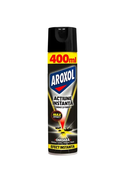 Spray actiune instanta impotriva gandacilor si furnicilor Aroxol , 400 ml