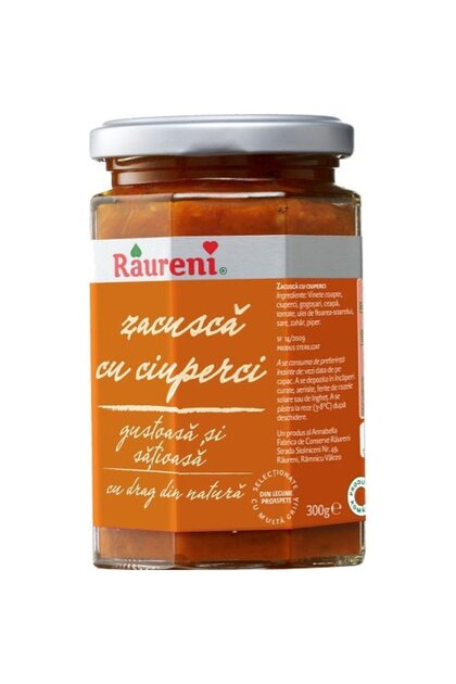 Zacusca cu ciuperci pleurotus Raureni, 300g