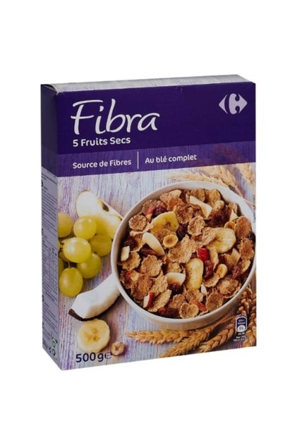 Musli Carrefour, fibre si fructe 500g