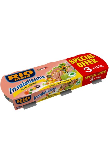 Salata de ton Rio Mare Insalatissime cu porumb 3 x 160 g