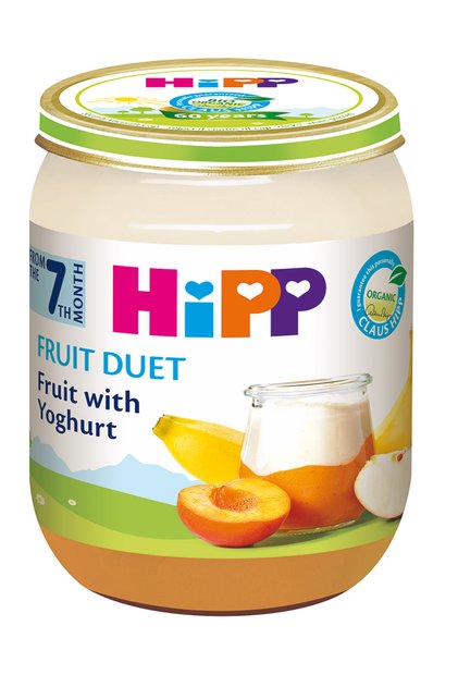 Duet de fructe cu iaurt Bio 160g