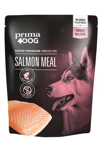 Prima Dog hrana umeda caini cu somon, 260g