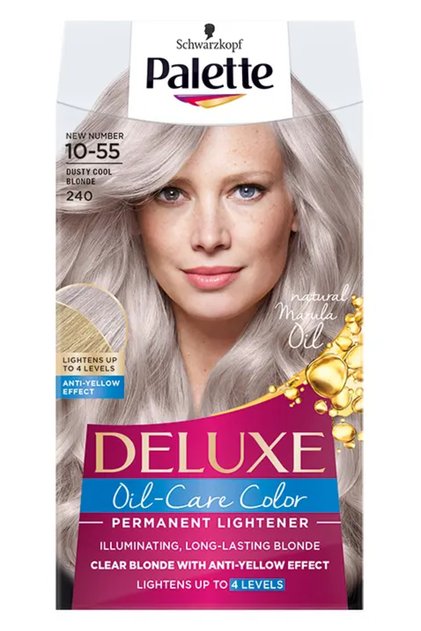 Αποχρωματικό μόνιμο Παλέτα Deluxe Oil-Care Χρώμα 240, 10-55 Ξανθό ρετ