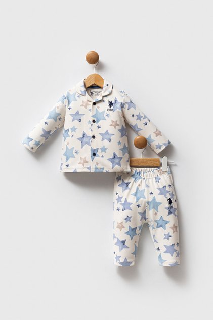 U.S. Polo Assn Baby Boy Cream Set