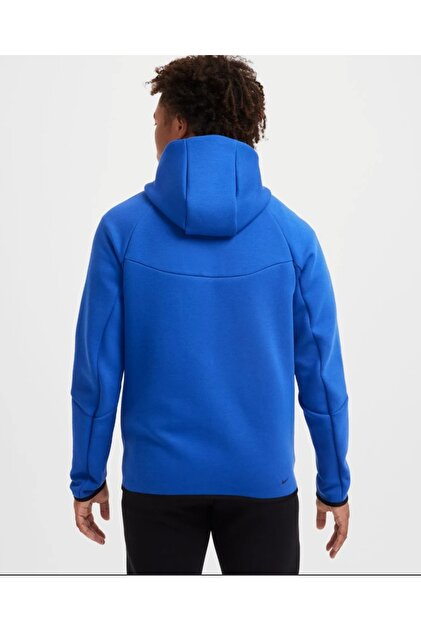nike tech fleece windrunner hoodie men's blue