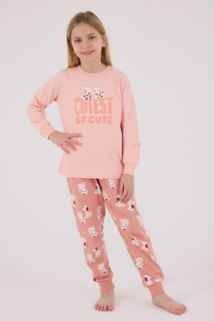 Girl's Orange Pajama Set