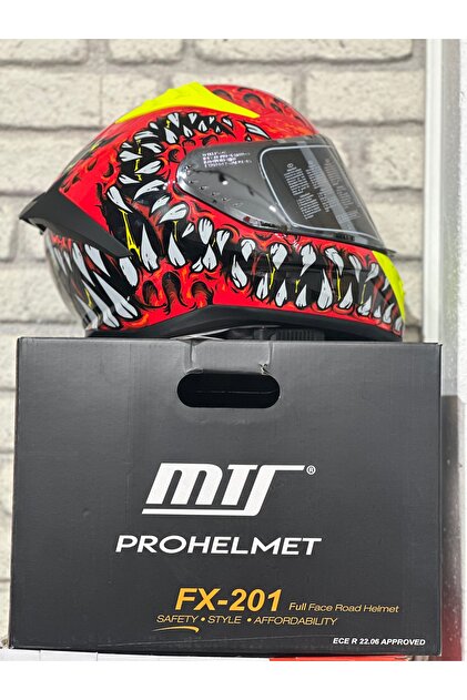 MTS KASK PRO 801 DEMON GÜNEŞ GÖZLÜKLÜ KIRMIZ/SARI - Fiyatı, Yorumları