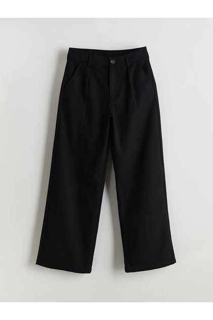 Lcw kids black wideleg pleated girls pants